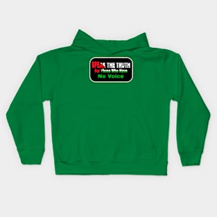 Speak The Truth For Those Who Have No Voice - Palestine - Back Kids Hoodie